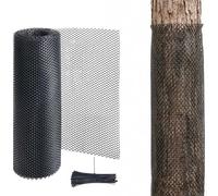 Generisch Rete A Maglie Esagonali Per Pollame - 11 pollici Per Piante 40 cm x 3 m, Barriera Per Giardino E Animali Con 50 Fascette, Protezione Per Conigli Pollame Balcone Patio E Cortile