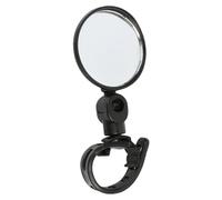 Generisch Rétroviseur de Guidon de vélo - 110 mm, Miroir Convexe, réglable | Accessoires de sécurité de vélo, Miroir Rotatif à 180 degrés pour vélo électrique, Ville et Rue, Noir