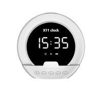 Generisch Réveil avec haut-parleur sans fil, réveil numérique pour chambre à coucher - Lecteur de musique pour la maison, haut-parleur portable pour le sport, les voyages et le travail