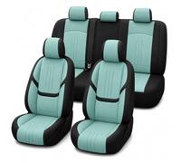 Generisch Revêtement Intérieur Auto Vert Menthe 48 Places pour Suzuki S-Cross Couvre-Sièges Avant Arrière avec Appuie-Têtes, Style Frais pour Ville, École et W nd