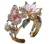 Generisch Ringe Für Freundin Schmetterlingssprache Schmetterling Offenes Ringdesign Sinn für kalten Wind Erweitertes Sinndesign Tabletop Der Ringe Figuren, Einheitsgröße, Alliage d'aluminium, Aucune