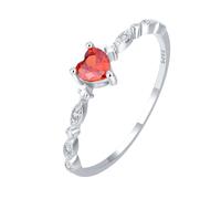 Generisch Ringelstrümpfe Blau 2024 Liebesring Ring mit Herzbesatz Zirkon Ring Ringe Steine, D, Métal, Aucune pierre précieuse