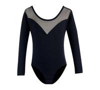 Generisch Robe de danse 2026 pour fille - Tenue de performance à manches courtes - Tutu - Costume pour ballet, jazz, concert - Pratique - Âge : 1 à 14 ans - Pour enfant - Printemps et été, Noir , 5-6