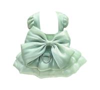 Generisch Robe de mariée pour chien fille avec jupe tutu et anneau en D comme costume d'été tendance dans un design de mariage élégant pour petits chiens (vert menthe, taille XXL)