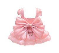 Generisch Robe de mariée pour fille avec jupe tutu et anneau en D comme costume d'été tendance dans un design de mariage élégant pour petits chiens (M)