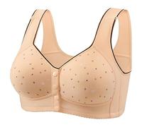 Generisch Robe de maternité d'hiver confortable avec bandoulière transparente pour femme, sans fil, dos nu, sans éponge, avec bretelles convertibles, petite, beige, 50