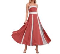 Generisch Robe d'été élégante pour femme, taille haute, design tendance pour les occasions festives, les excursions à la plage décontractées, garde-robe polyvalente pour les femmes exigeantes, Rose