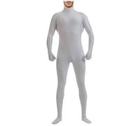 Generisch Robe d'Halloween pour femme Ghostly Garb - Poney invisible ultra léger, idéale pour les aventures d'Halloween et le cosplay - Robe lolita gothique à volants (gris, M)