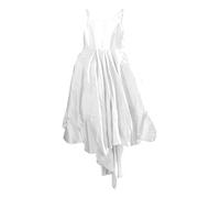 Generisch Robe élégante pour fille avec traîneau cathédrale pour photographie de mariage, concours de beauté, tenue formelle, robe de princesse, robe de fête, jupe en tulle, Blanc., 5-6 ans