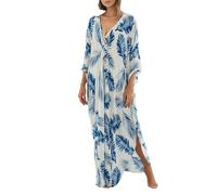 Generisch Robe maxi décontractée pour la plage pour une coupe décontractée - Housse de maillot de bain - Robe de soleil adaptée à différentes occasions, bleu, taille unique