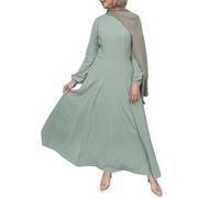 Generisch Robe musulmane élégante pour femme avec col rond pour une féminité moderne et décontractée - Élégance élégante dans une coupe oscillante pour une liberté de mouvement gracieuse - Garde-robe