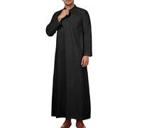 Generisch Robe musulmane pour homme - Caftan comme vêtement de prière pour homme - Robe musulmane islam Abaya - Ensemble Ramadan - Manches longues - Robe de prière - Robe islamique - Occasions