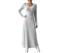 Generisch Robe pull en tricot à manches longues, pull d'hiver élégant, tunique, doux, confortable, tenue décontractée, polyvalente, de jour comme de nuit, parfaite pour les rendez-vous, les fêtes