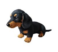Generisch Robot Chien Jouet Chien en Peluche pour Couples, Compagnon Émotionnel Douillet Animaux en Peluche pour Adultes Maison Voyage Sac à Dos Ami, 17 x 15 x 10 cm