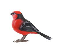 Generisch Robot réaliste avec chant chant pour la décoration de la maison simule les voix d'oiseaux grâce à la commande vocale lumineuse, alimenté par piles comme nouveauté amusante (noir, taille