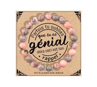 Generisch Rose 4 Bijoux Bracelet Naturelles Femme Original Cadeau Ado Fille Cadeaux Noel Femme Cadeau Anniversaire Bracelet Cadeau Pour Mamie Maman Sœur Collègues Acier Aimanté Bijoux (C, One Size)