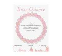 Generisch Rose Aimanté De Bijoux Elastic Beads 8mm Quartz Beads Volcanic Stone Bracelet Bijoux Noir Bracelet Naturelle Anneaux (I, A)