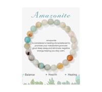Generisch Rose Aimanté De Bijoux Elastic Beads 8mm Quartz Beads Volcanic Stone Bracelet Bijoux Noir Bracelet Naturelle Anneaux (A, A)