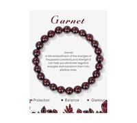 Generisch Rose Aimanté De Bijoux Elastic Beads 8mm Quartz Beads Volcanic Stone Bracelet Bijoux Noir Bracelet Naturelle Anneaux (W, A)