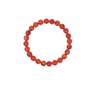 Generisch Rose Aimanté De Bijoux Elastic Beads 8mm Quartz Beads Volcanic Stone Bracelet Bijoux Noir Bracelet Naturelle Anneaux (L, A)