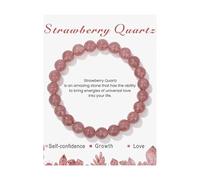 Generisch Rose Aimanté De Bijoux Elastic Beads 8mm Quartz Beads Volcanic Stone Bracelet Bijoux Noir Bracelet Naturelle Anneaux (J, A)