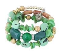Generisch Rose Couleurs 2 Largeur Anneaux Student Bracelet For Everyday Wear Send Mom Bracelet Bracelet Bracelet Petite Rose Bijoux (Green, One Size)