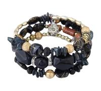 Generisch Rose Couleurs 2 Largeur Anneaux Student Bracelet For Everyday Wear Send Mom Bracelet Bracelet Bracelet Petite Rose Bijoux (Black, One Size)