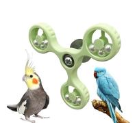 Generisch Rotating Bird Toys Moulin à vent coloré imprimé en 3D, jouet interactif ABS, pour parakeets, conures, cockatiels, tourbillons d'amours, macaws