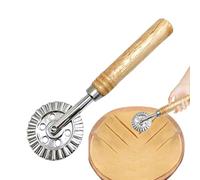 Generisch Roue de découpe pour ravioli, roulette à pizza, rouleau de pâtes - Sertissage en acier inoxydable pour raviolis - Outil de manipulation - Pâte de coupe