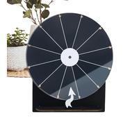 Generisch Roue de prix - Plateau tournant en bois de 28 cm - Effaçable à sec - Accessoire de jeu amovible pour adultes et adolescents - Promoteur de fête, salle de classe, récompenses, fêtes de