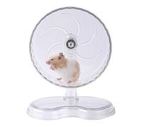 Generisch Roue pour hamster 24 cm silencieuse antidérapante réglable en hauteur Double roulement ABS 600 g gerbille, hamster syrien, calopsitte, perruche, chinchilla