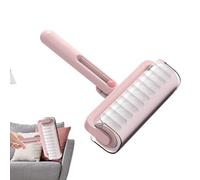 Generisch Rouleau anti-peluches portable pliable pour animaux | Brosse adhésive pour poils d'animaux | Rouleau adhésif pour vêtements, canapé, voiture, tapis, tissus d'ameublement et nettoyant de