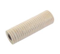 Generisch Rouleau de filet décoratif pour sapin de Noël - 26 cm x 9 m - Treillis métallique doré pour couronnes faites à la main, emballages de fleurs, emballages cadeaux et décorations de Noël à la