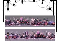 Generisch Ruban adhésif pour scrapbooking d'Halloween - Kit de ruban adhésif pour fêtes - Rouleaux d'autocollants pour journal de bricolage, emballage cadeau, fête scolaire