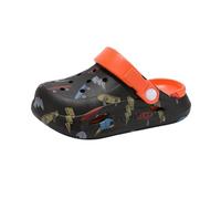 Generisch Sabots pour enfants avec motif Capybara 2 en 1 - Sandales de maison et de rue en EVA antidérapantes - Chaussures de loisirs pour l'été, la vie quotidienne et la plage, Noir , 31 EU