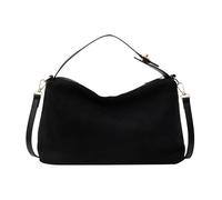 Generisch Sac à bandoulière avec fermeture éclair dans une couleur unie élégante comme sac à main élégant pour le quotidien, Noir , 20*29*13