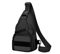 Generisch Sac à bandoulière classique en nylon comme porte-monnaie élégant pour homme et femme avec un design pratique et une qualité durable, Noir , Taille unique