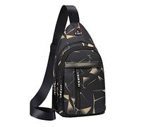 Generisch Sac à bandoulière classique en nylon, sac à bandoulière, porte-monnaie pour hommes ou femmes, Carnaval, matériel de lancer, Noir , Taille unique