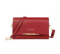 Generisch Sac à bandoulière décontracté pour femme avec sangle réglable - Avec fenêtre visible pour téléphone portable - Sac à main - Sac à bandoulière pour femme - Tissu, a, Taille unique