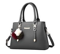 Generisch Sac à bandoulière élégant pour femme Grande capacité Compagnon de mode décontracté pour les femmes soucieuses du style, gris, Taille unique