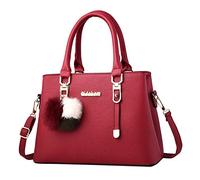 Generisch Sac à bandoulière élégant pour femme Grande capacité Compagnon de mode décontracté pour les femmes soucieuses du style, rouge, Taille unique