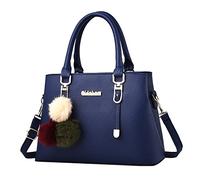 Generisch Sac à bandoulière élégant pour femme Grande capacité Compagnon de mode décontracté pour les femmes soucieuses du style, bleu, Taille unique