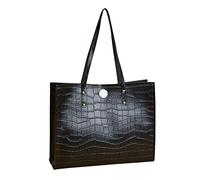 Generisch Sac à bandoulière en cuir synthétique pour femme - Couleur unie - Instructions (noir, taille unique)