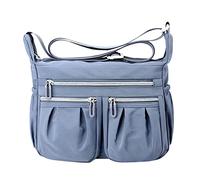 Generisch Sac à bandoulière pour femme, spacieux, multiple, porte-monnaie, tendance, sac de transport avec poches en toile pour femme, BU1, Taille unique