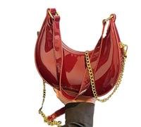 Generisch Sac à bandoulière pour téléphone portable - Pour femme - Joli sac à main sous le bras - Avec fermeture éclair - Maxi M, rouge, Taille unique