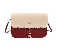 Generisch Sac à bandoulière tendance pour femme avec motif en dentelle élégant, support de téléphone portable personnalisé et portefeuille intégré pour un accompagnement quotidien élégant, rouge