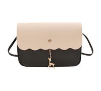 Generisch Sac à bandoulière tendance pour femme avec motif en dentelle élégant, support de téléphone portable personnalisé et portefeuille intégré pour un accompagnement quotidien élégant, Noir