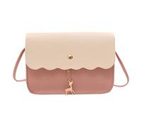 Generisch Sac à bandoulière tendance pour femme avec motif en dentelle élégant, support de téléphone portable personnalisé et portefeuille intégré pour un accompagnement quotidien élégant, Rose