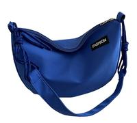 Generisch Sac à bandoulière unisexe avec corde tressée pour | Sangle unique en nylon uni pour adolescents et adultes, sac à bandoulière polyvalent en forme de lune pour