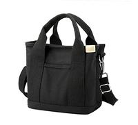 Generisch Sac à bandoulière unisexe tendance avec une grande capacité pour les compagnons du quotidien soucieux du style - Solution de rangement pratique et flexible, Noir , Taille unique